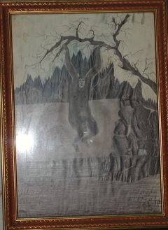 Gerard Pelszer, disegno su carta, 47cm per 43cm